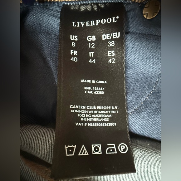🔥Liverpool Unique Wash Womens High Rise Ankle Stretch Denim Jeans Size 8/29 - Picture 7 of 11